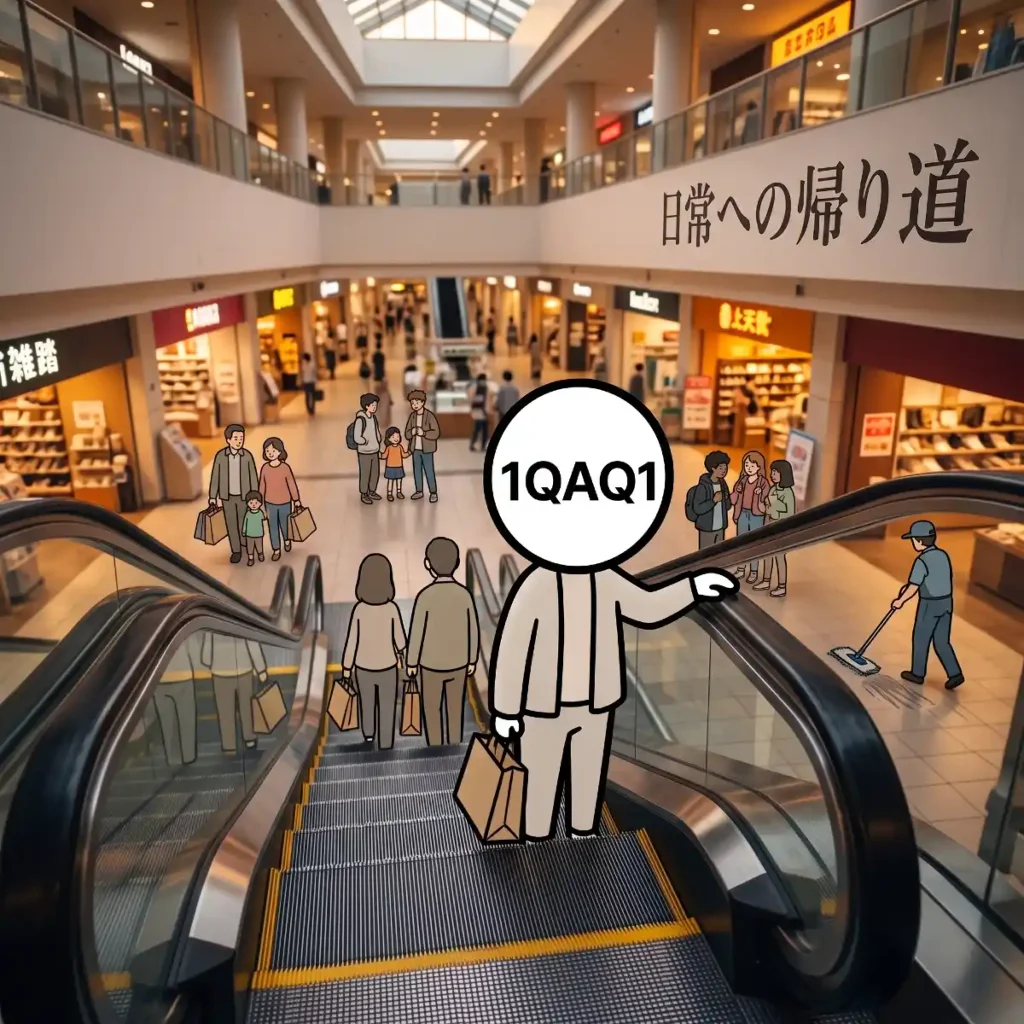 エスカレーターで降りる時の感覚